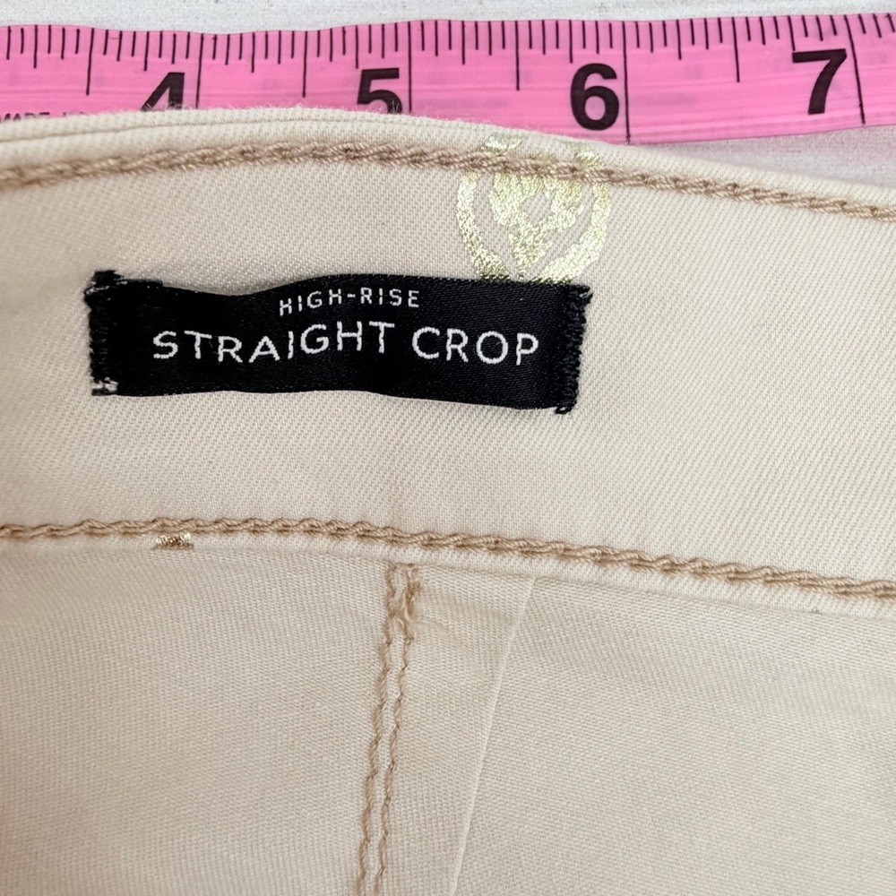 White House Black Market Women’s Size 8 High Rise Straight Leg Crop - Picture 12 of 13